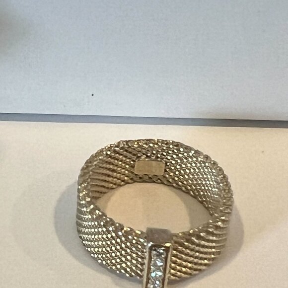 Tiffany and Co. Somerset ring, sterling silver with diamonds, size 4.5 - Picture 15 of 16